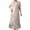 Gray, variant on cfhntfmh Nightgowns for Women Soft Cotton Lace Short Sleeve Sleepwear Comfy Square Neck Buttons Ruffle Hem Ladies Nightdress