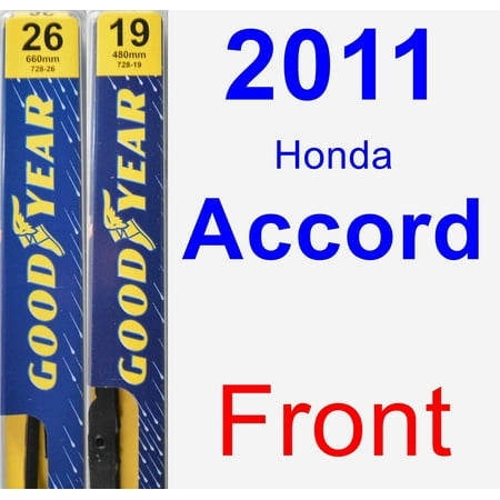 2011 Honda Accord Wiper Blade Set/Kit (Front) (2 Blades) - (Best Wiper Blades For Honda Accord)