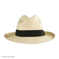 thumbnail image 3 of Brisa Grade 4 Panama Straw Fedora Hat - XL - Natural, 3 of 7