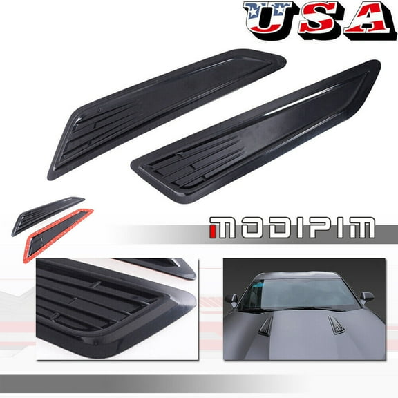 SS style black Bonnet front hood ventilation spoon cover suitable for 2016-2018 Chevrolet Camaro-