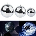 thumbnail image 4 of 6" 8" Mirror Glass Disco Ball Hanging Reflective Ball Portable DJ Dance Lighting Chriatmas Xmas Club Stage Party Decor, 4 of 7