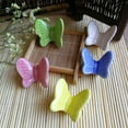 thumbnail image 4 of Colorful Ceramic Chopstick Holder, Butterfly Shape Chopsticks Rest, Dinner Chopstick Stand For Home Decoration, Restaurant, Table Decoration-butterfly-5 Set, 4 of 6