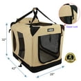 thumbnail image 2 of EliteField 3-Door Folding Soft Dog Crate with Carrying Bag and Fleece Bed (2 Year Warranty), Indoor & Outdoor Pet Home, 2 of 6