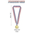 thumbnail image 2 of Uxcell 2.6 Inch Gold Award Medals Winner 1st Prize  Style with Neck Ribbon 3 Pieces, 2 of 6