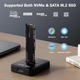 thumbnail image 2 of Estación de acoplamiento AMZPILOT M.2 NVMe y SATA a USB C con lector, 2 of 7