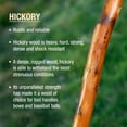 thumbnail image 4 of Brazos Rustic Wood Walking Stick, Straight Hickory, 48 in, 4 of 6