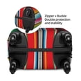 thumbnail image 4 of Xecao Mexican Serape Blanket Stripes print Elastic Luggage Cover, with double-sided print , is perfect for travel, business, and daily use, 4 of 9