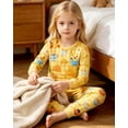 thumbnail image 4 of Aideaone Kids Pajamas Set Long Sleeve Sleepwear for Boys and Girls Ages 2 8 Years Cute Printed Top and Pants, 4 of 7