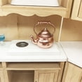 thumbnail image 5 of ToysYGift Miniature Vivid Teapot Tea Kettle 1:12 Scale Kitchen Copper Model Artificial House Decoration Food Ornament Accessories (Bronze), 5 of 8