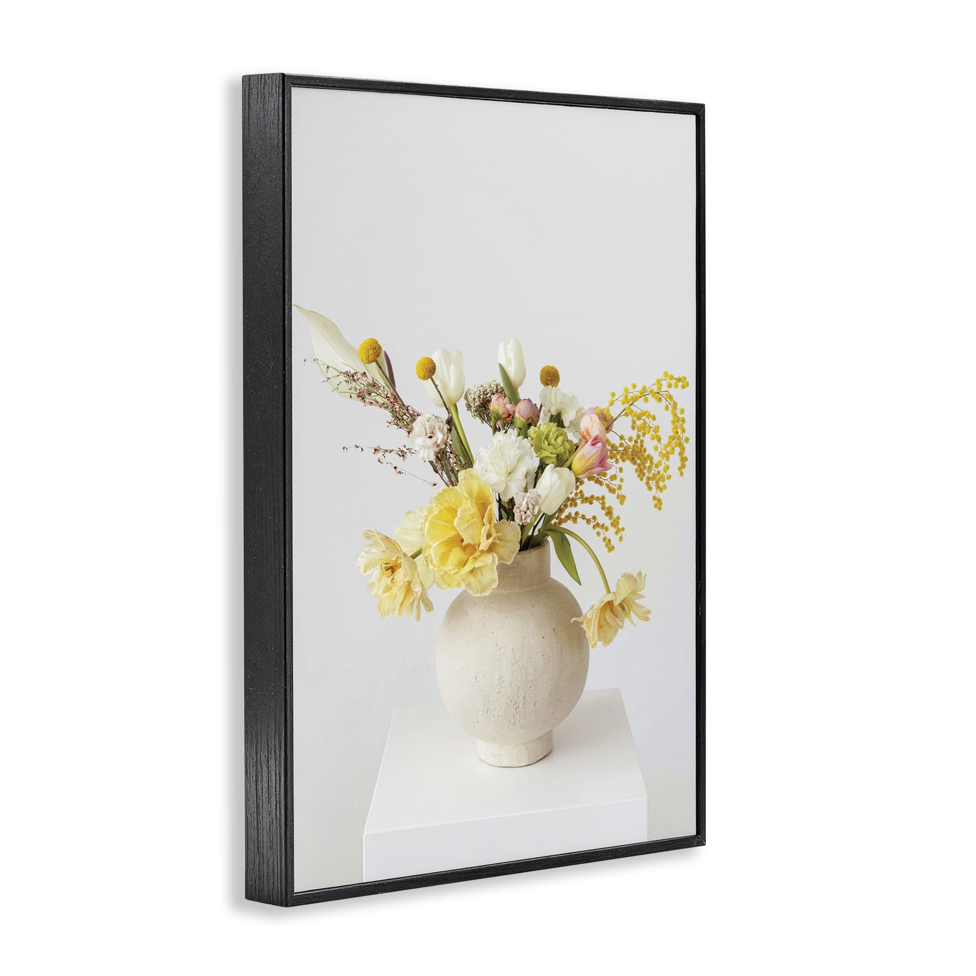 Stupell Industries Simple Vase Photography Botanical & Floral Photography Black Framed Art Print Wall Art, 16 x 24