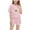 Pink, variant on Little/Big Girls Boys Tracksuit Sets 2 Piece Outfits Letter Print Vacation Tee Top and Drawstring Waist Shorts Gray 6-7 Years