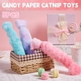 thumbnail image 3 of Easy Joy 3pcs Catnip Toys for Cats Candy Shape Catnip Toys with Crinkle Paper for Indoor Kitten Toy Kicker Pillows, 3 of 5