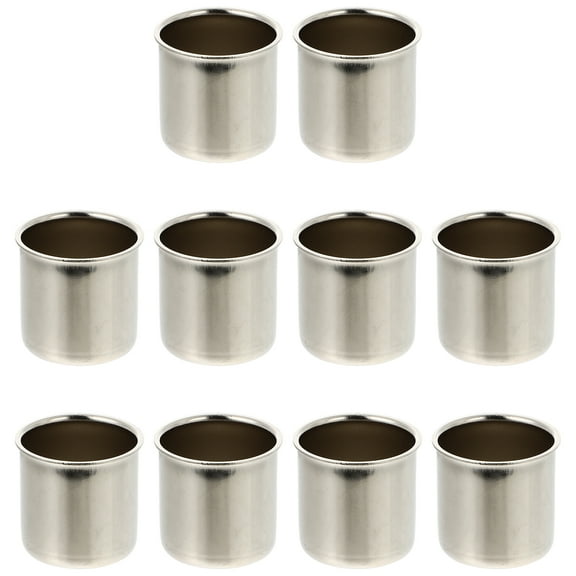 TABLZONE Metal Votive Holder Candle Cup Iron DIY Candle Making Family Wedding 10Pcs