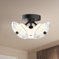 thumbnail image 5 of FM417604MBCR-Alora Lighting-Hera - 20W 3 LED Flush Mount-7 Inches Tall and 12.5 Inches Wide-Matte Black Finish, 5 of 5