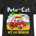 thumbnail image 3 of Pete The Cat - At The Beach - Toddler And Youth Girls Short Sleeve Graphic T-Shirt, 3 of 6