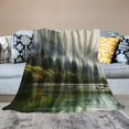 thumbnail image 2 of Shiartex Fog Mountain Trees Ideal Comfy Throw Blanket for All Seasons Exquisite Gifts 60x80in, 2 of 6