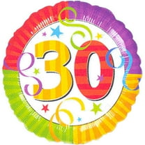 18" 30TH BIRTHDAY BALLOON  Party Supplies Decorations Foil Mylar Balloon