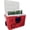 Red, variant on KoolMAX Cooler with Bluetooth Speaker System, 350W Boombox, 40 Qt Cooler, Rechargeable, USB 12V Car Cigarette Lighter Power Station, Guitar Amplifier, Radio, PA Machine, Karaoke,  Grey