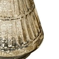 thumbnail image 3 of Glass Ribbed Christmas Tree Tabletop Decoration, Gold, 7.9", by My Texas House, 3 of 5
