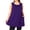 #0110-Purple, variant on Favoffer Women's Plus Size Tops Sleeveless Plain Solid Color Loose Oversized Silhouette Casual Tank Top With Double Side Pockets Daily Wear