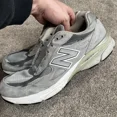 thumbnail image 4 of New Balance 990v3 Gray Athletic Sneakers Shoes Men's Size 11.5 D (No Laces), 4 of 5