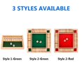 thumbnail image 6 of Amusing Educational Toys 4 Players 4 Sided 10 Number Flaps & Dices Game Dice Board Game Shut The Box Wooden STYLE 2-GREEN, 6 of 8