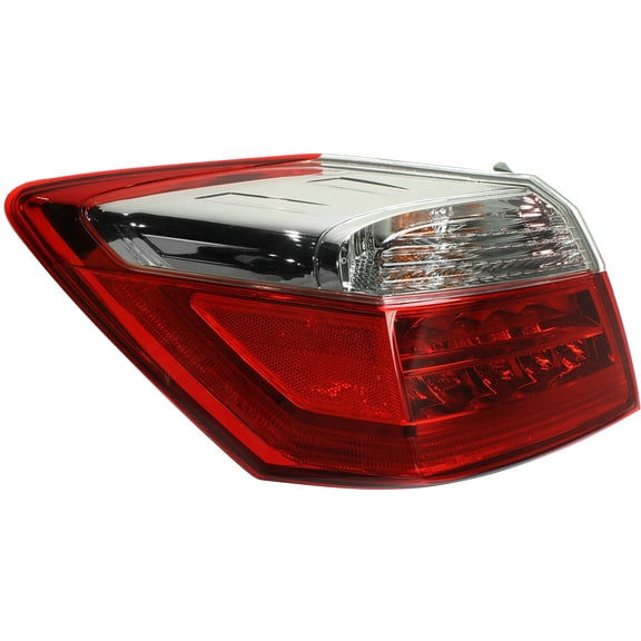 Tail Light Compatible With 2013-2015 Honda Accord Left Driver Side, Outer With bulb(s)