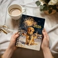 thumbnail image 3 of Golden Retriever Happy New Year 2026 with Fireworks on New Year's Eve Spiral Bound Journal Goldens Dog Lover Gifts Idea 5x7in Spiral Notebook - 12022, 3 of 5