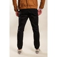 thumbnail image 4 of Brooklyn Cloth Men’s Side Pocket Zip Twill Jogger 2.0, Elastic Drawstring Waist, Black, Medium, 4 of 5