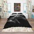 thumbnail image 2 of Designart 'Horse in Black Background' Southwestern Duvet Cover Set, 2 of 4