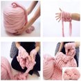 thumbnail image 4 of Manta tejida a mano con brazo, hilo grueso, bricolaje, tejido a mano, 4 of 8