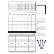 Teacher Created Resources Black & White Dry-Erase Magnetic Calendar Set