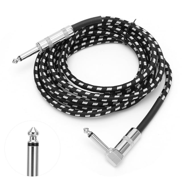 Cable Amplificador De Guitarra Eléctrica, Señal Estable Plug And Play Cable De Guitarra Bajo Nivel De Ruido Flexible Para Micrófono Para Equipos Electrónicos Para Mezclador