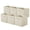 Beige Color, variant on YOYTOO 6 Pack Cube Storage Bins with Handle, 11" Foldable Fabric Cube Organizer Baskets for Shelves and Cubby Organizers, Red