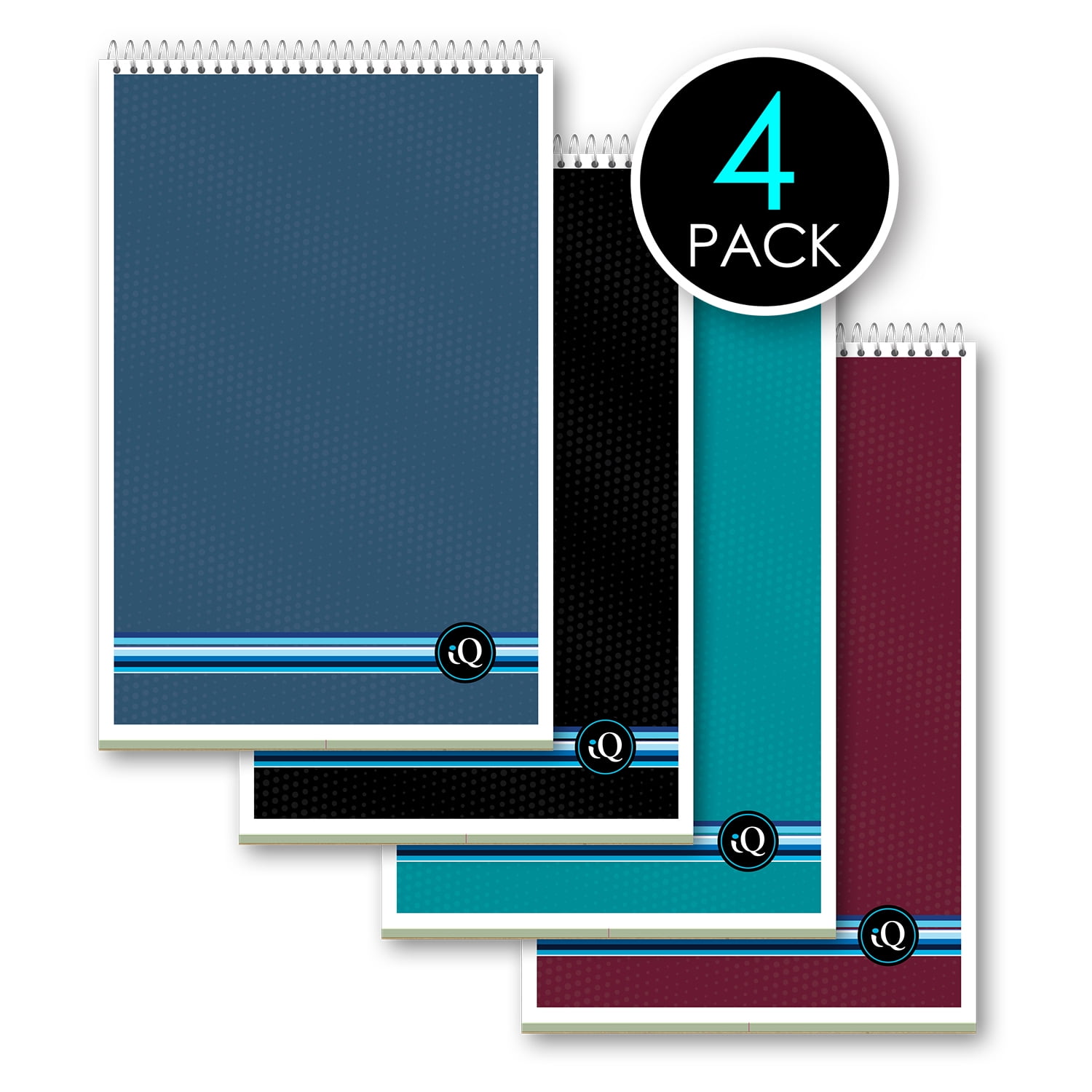 iScholar 4 Pack Steno Books, Green, 6' x 9' (91084)