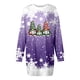 thumbnail image 4 of Vestidos Casuales Para Mujer 派对 Vestido Casual de Manga Larga Con Cuello Redondo y Estampado Navideño de Moda de Otoño E Invierno Para Mujer, 4 of 4
