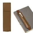 thumbnail image 2 of Elastic Notebook Pen Holder, Adjustable Hold 2 Pen Holder Pu Leather Pencil Sleeve Pouch for Journal Clipboard Planner Books, Beige Eactix, 2 of 9