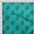 thumbnail image 4 of oneOone Polyester Spandex Turquoise Blue Fabric Block Sewing Fabric By The Yard Printed Diy Clothing Sewing Supplies 56 Inch Wide-FO, 4 of 6