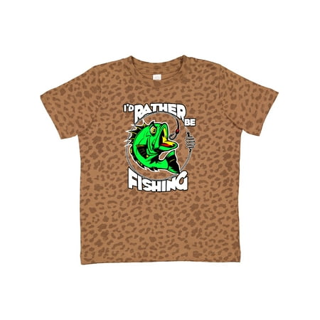 

Inktastic I d Rather Be Fishing Gift Toddler Boy or Toddler Girl T-Shirt