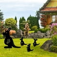 4 Pcs Animal Silhouette Garden Stake Metal Kangaroo Hollow Statues Garden Hollow Garden