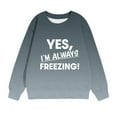 thumbnail image 3 of Sweatshirt Sweater Little Girls Printed Long Sleeves Tops Casual Fleece Sweater Crew Neck Oversized Pullover Cotton Clothes Casual Comfy Fall Winter Warm Sweatshirts Kids Coat, 3 of 3