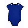 thumbnail image 6 of Avengers Short Sleeve Onesie with Cap, Thor Bodysuit with Cape, Baby Costume Romper, Navy, Size NB, 6 of 7
