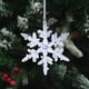 thumbnail image 4 of Adornos navideños, adornos navideños, adornos colgantes de copos de nieve acrílicos navideños, decoración para árbol de Navidad, decoración de copos de nieve de cristal de hielo transparente, pequeño, 4 of 6