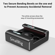 SmallRig 2pcs Cold Shoe Mount Adapter Bracket with 1/4 Thread Hole for Cameras