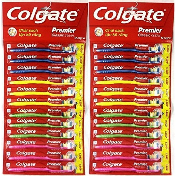 Colgate Toothbrush Premier Classic Clean Medium (Pack of 24)