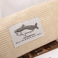 thumbnail image 5 of Shark Embroidery Stationery Storage Bag, Animal Design Zippered Pencil Case, Desk Organizer for Pens and Markers, Light Gray, 5 of 8