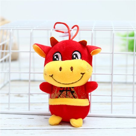 Rag stuffed AIHOME 2021 Chinese New Year Plush Toy Year of the Ox Mascot Plushie