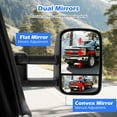 thumbnail image 2 of Costway Towing Mirror Pair Tow Mirrors Compatible with 2003-2006 Chevrolet Silverado, 2 of 10