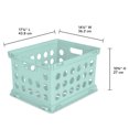 thumbnail image 4 of Sterilite Stackable File Storage Crates w/ Built In Handles, Teal (12 Pack), 4 of 5