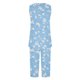 thumbnail image 5 of Conjunto de Ropa de Estar de Mujer Cuello Redondo Impresión Blusa sin Mangas Pantalones Cortos, Pantalones de Cintura Elástica para las Mujeres, 5 of 7